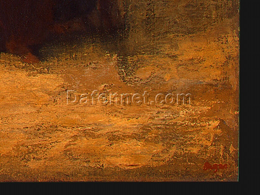 Impressionism History Art: Alexander and Bucephalus (Detail) by Edgar Degas – Oil Painting Reproduction (1861)