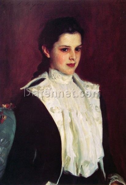 John Singer Sargent ‘Alice Vanderbilt Shepard’ Realism Portrait – Fine Art Reproduction on Canvas