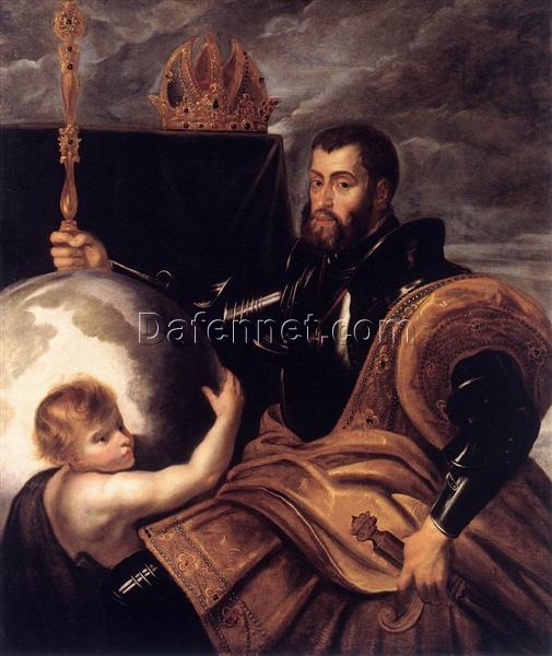 Rubens’ Allegory on Emperor Charles – Symbolic Baroque Portrait of Imperial Majesty