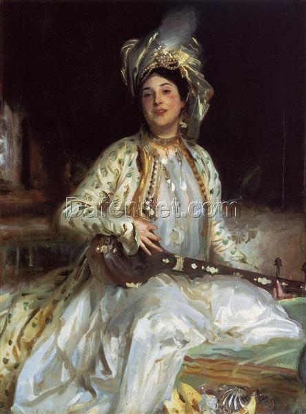 John Singer Sargent Oil Painting – Almina, Daughter of Asher Wertheimer, 1908, Realism Portrait