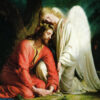 an angel comforting jesus before his arrest in the garden of gethsemane carl bloch