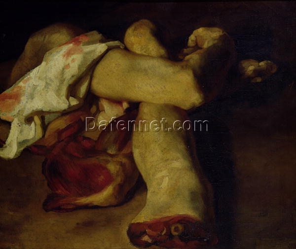 Realism Oil Painting: Anatomical Pieces by Théodore Géricault – Museum-Quality Still Life Reproduction