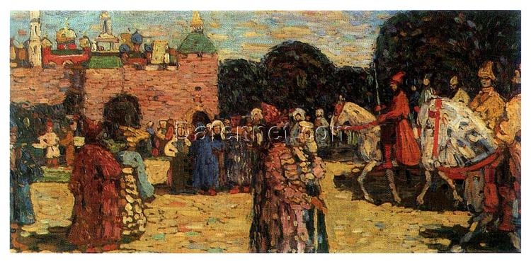 Ancient Russia by Wassily Kandinsky – Oil on Canvas Artwork Reproduction