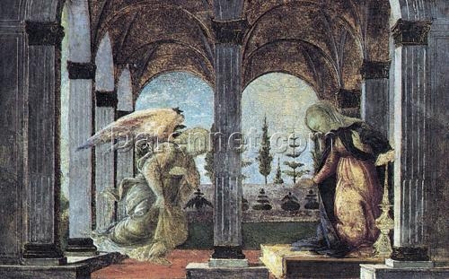 Annunciation by Sandro Botticelli – Early Renaissance Religious Painting, Tempera on Panel