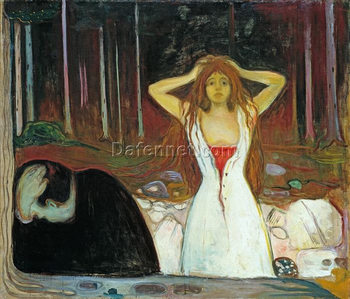 Ashes by Edvard Munch – Powerful Expressionist Oil Painting Reproduction on Canvas