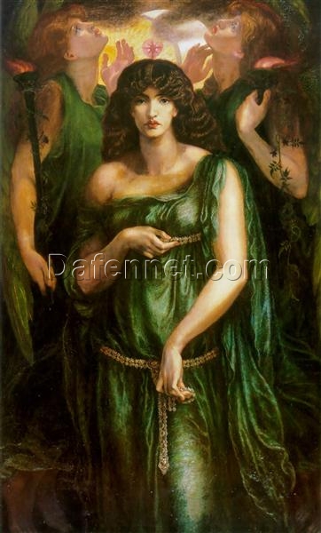 Astarte Syriaca by Dante Gabriel Rossetti – 1878 Mythological Portrait Oil Painting Reproduction