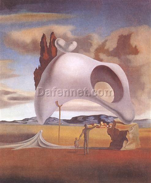 Atavistic Vestiges After the Rain – Surreal Landscape Painting Inspired by Salvador Dali