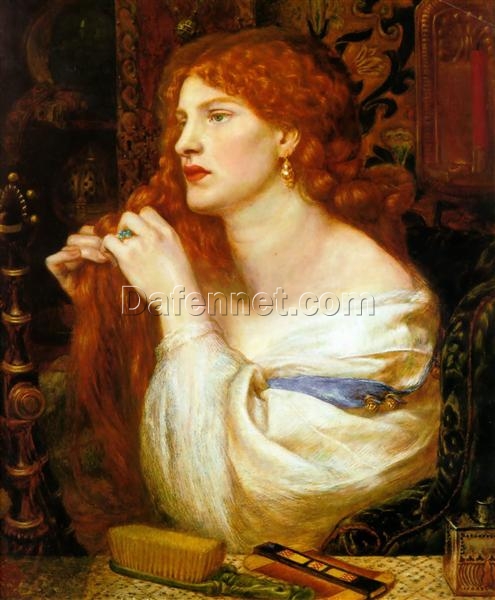 Aurelia by Dante Gabriel Rossetti – Fine Art Romanticism Oil Portrait Reproduction