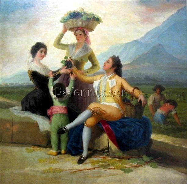 Autumn, or The Grape Harvest by Francisco Goya – 1786-1787 Romanticism Oil Painting, Museo del Prado