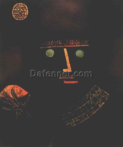 Black Knight by Paul Klee – 1927 Expressionist Portrait, Bauhaus Art