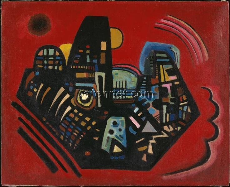 Kandinsky’s Black-Red (1928) – A Dynamic Abstract Painting of Contrasts and Composition