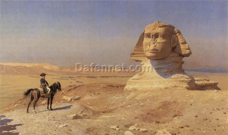 Bonaparte Before the Sphinx (1867-1868) by Jean-Léon Gérôme | Orientalist Oil Painting