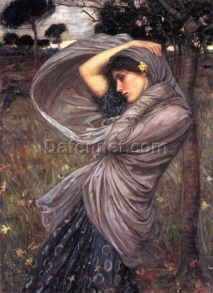 Boreas by John William Waterhouse (1903) | Romanticism Mythological Painting