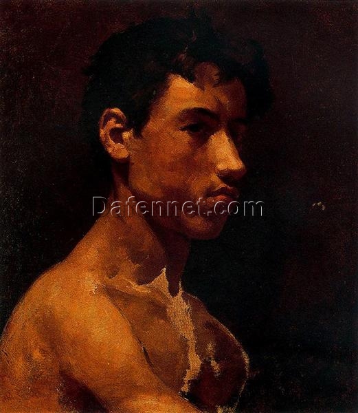 Realistic Oil Portrait Inspired by Pablo Picasso – ‘Bust of a Young Man’ on Canvas