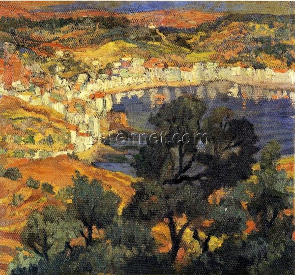 Impressionist Landscape Oil Painting Inspired by Salvador Dalí – Cadaqués (c.1922)