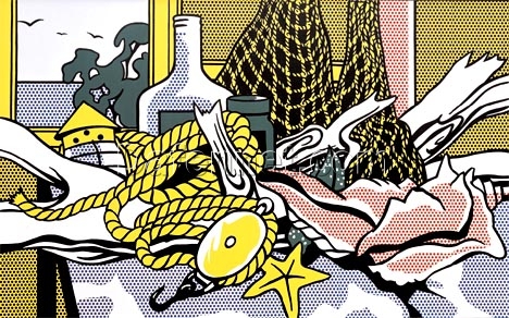 Roy Lichtenstein Inspired Pop Art Still Life – ‘Cape Cod Still Life’ (1972) – Hand-Painted Oil on Canvas