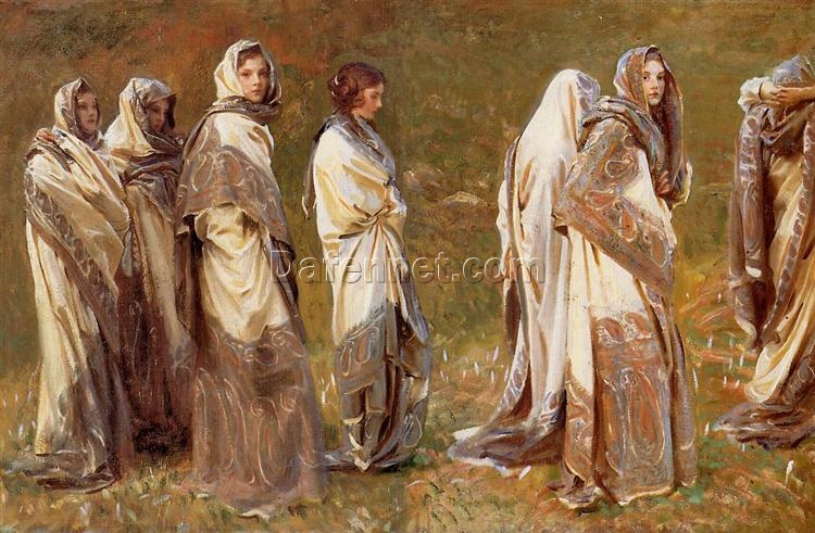 John Singer Sargent Oil Painting – Cashmere, c. 1908, Realism Genre Painting