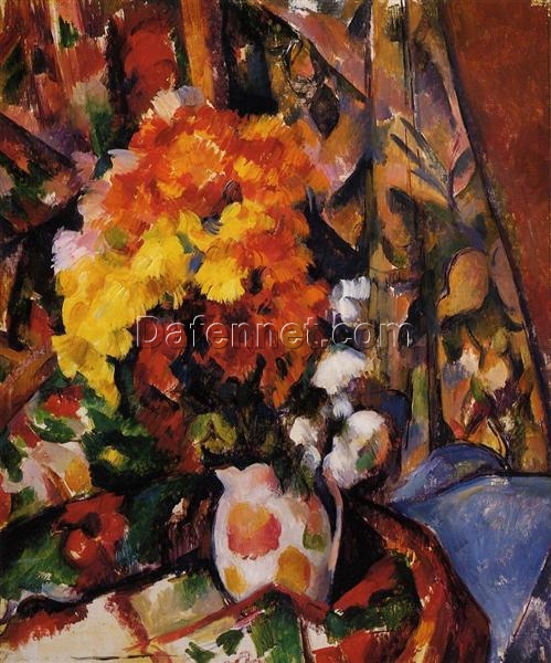 Chrysanthemums” (1898) | Paul Cézanne – Iconic Post-Impressionist Still Life