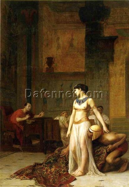 Cleopatra and Caesar (1866) by Jean-Léon Gérôme | Orientalist History Painting