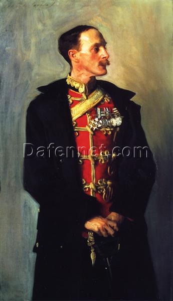 Colonel Ian Hamilton Portrait by John Singer Sargent – Realist Oil Painting on Canvas, 1898