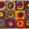 color study squares with concentric circles 19131