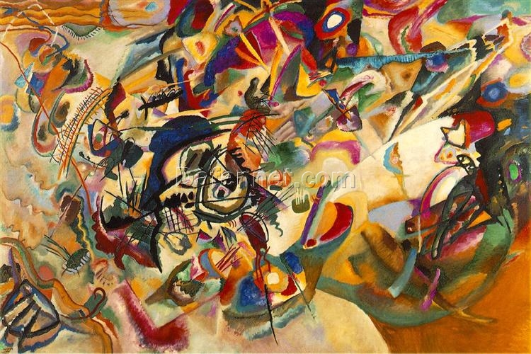 Wassily Kandinsky ‘Composition VII’ (1913) – Exquisite Oil Reproduction of Abstract Art Masterpiece