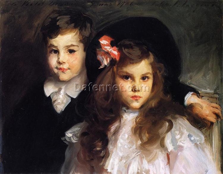 John Singer Sargent Oil Painting – Conrad and Reine Ormand, 1906, Realist Portrait