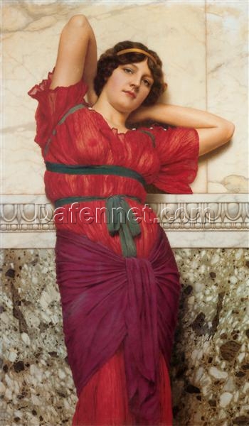 Contemplation by John William Godward | Neoclassical Portrait in Oil