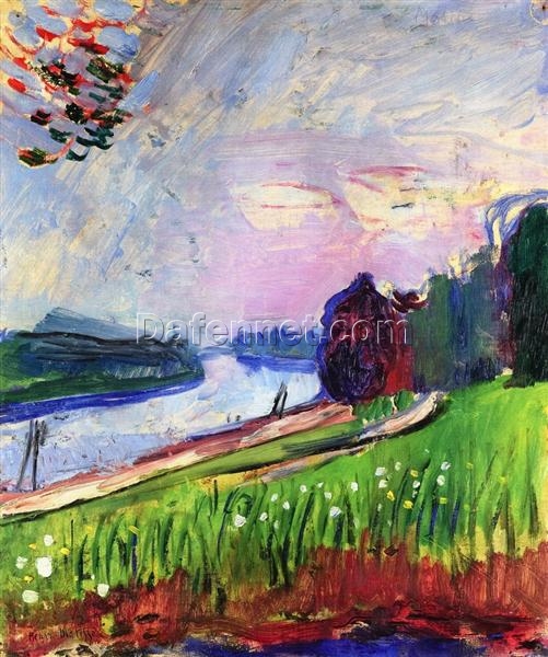 Custom Oil Painting Inspired by Henri Matisse – ‘Copse of the Banks of the Garonne’ (1900) – Fauvist Landscape on Canvas