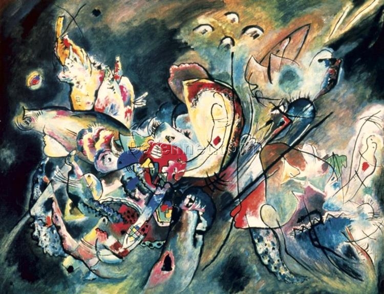 Wassily Kandinsky – Troubled (1917) – A Powerful Expression of Abstract Turmoil