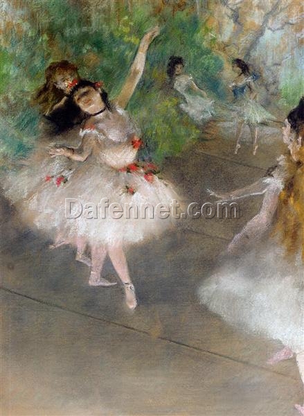 Edgar Degas’ Dancers – c.1878 Impressionist Pastel Art Replica