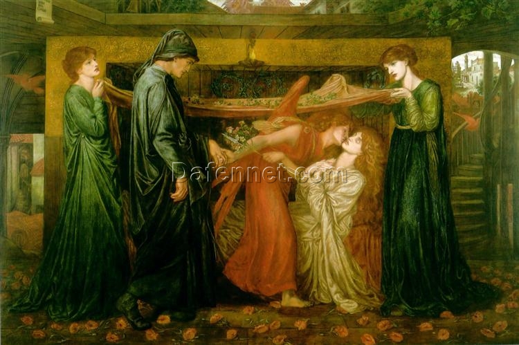 Dante’s Dream by Dante Gabriel Rossetti – Romantic Literary Oil Painting for Home Decor