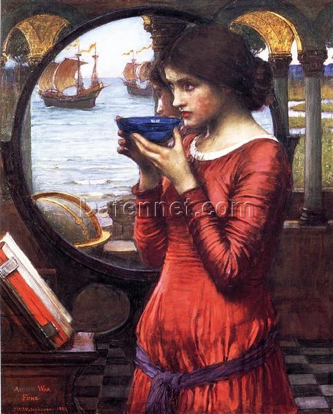 Hand-Painted Oil Reproduction of ‘Destiny’ by John William Waterhouse – Romanticism Masterpiece