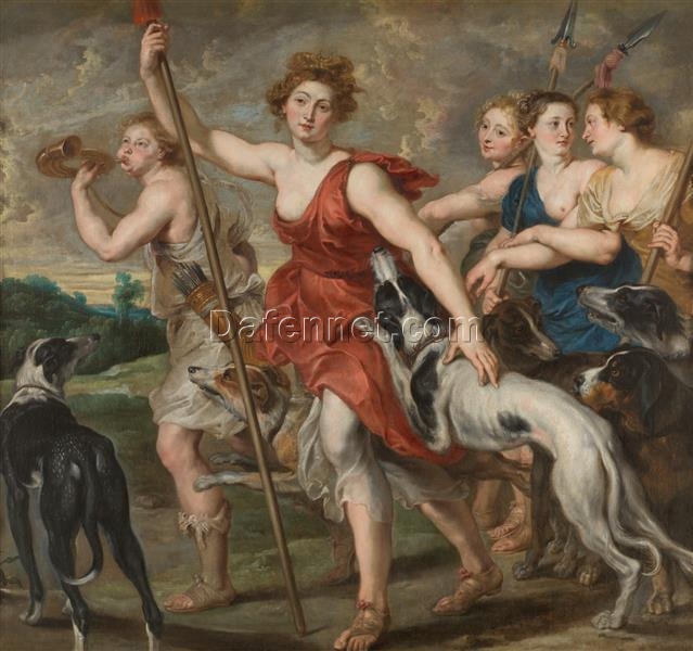 Diana Cazadora – Oil Painting Reproduction by Peter Paul Rubens (1617-1620)