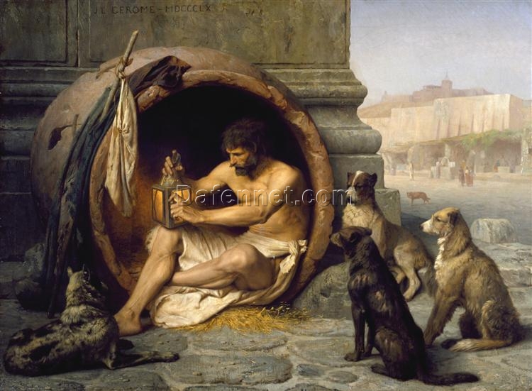 Diogenes by Jean-Léon Gérôme – Classic Academicism History Painting