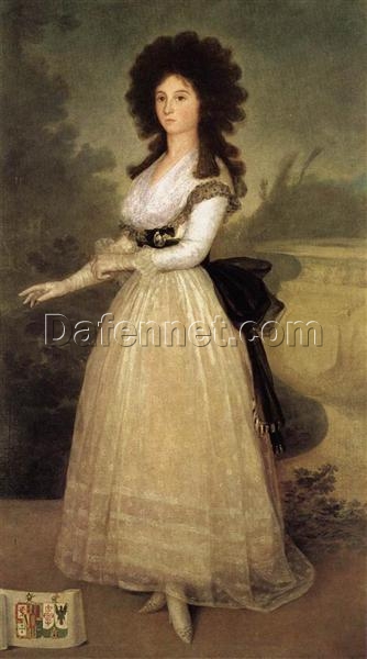 Romantic Portrait of Dona Tadea Arias de Enriquez, 1793 by Francisco Goya – Oil on Canvas