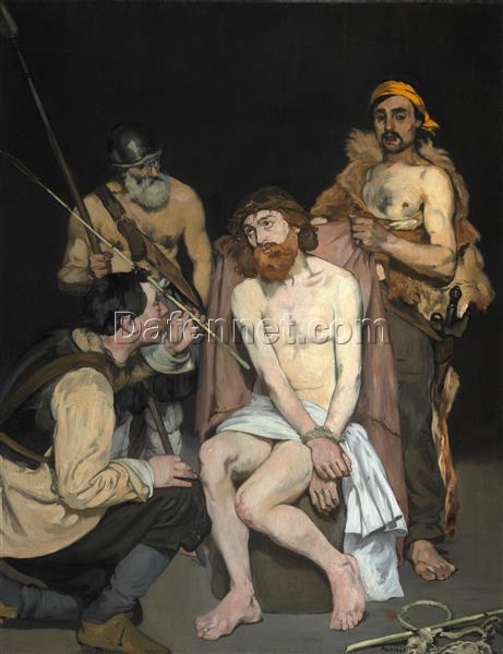 Jesus Mocked by the Soldiers – Inspired by Edouard Manet (1865) Religious Oil Painting