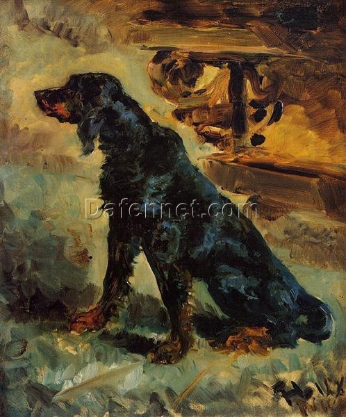 1881 Dun, the Gordon Setter – Henri de Toulouse-Lautrec Animal Painting