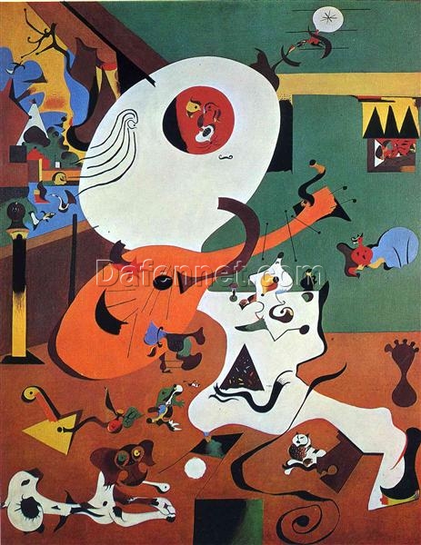 Joan Miró ‘Dutch Interior I’ (1928) – Surrealist Modern Art Oil on Canvas