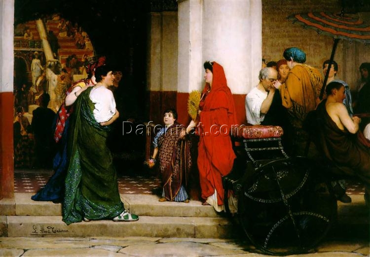 Sir Lawrence Alma-Tadema Oil Painting – Entrance to a Roman Theatre (1866)