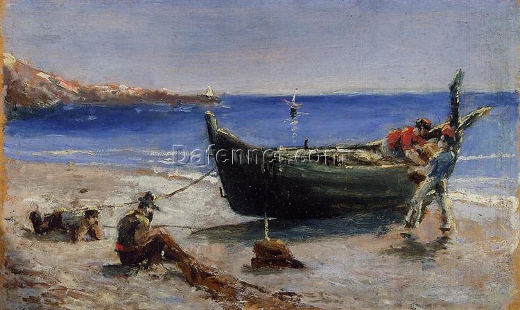 Fishing Boat by Henri de Toulouse-Lautrec – 1880 Impressionist Oil Painting