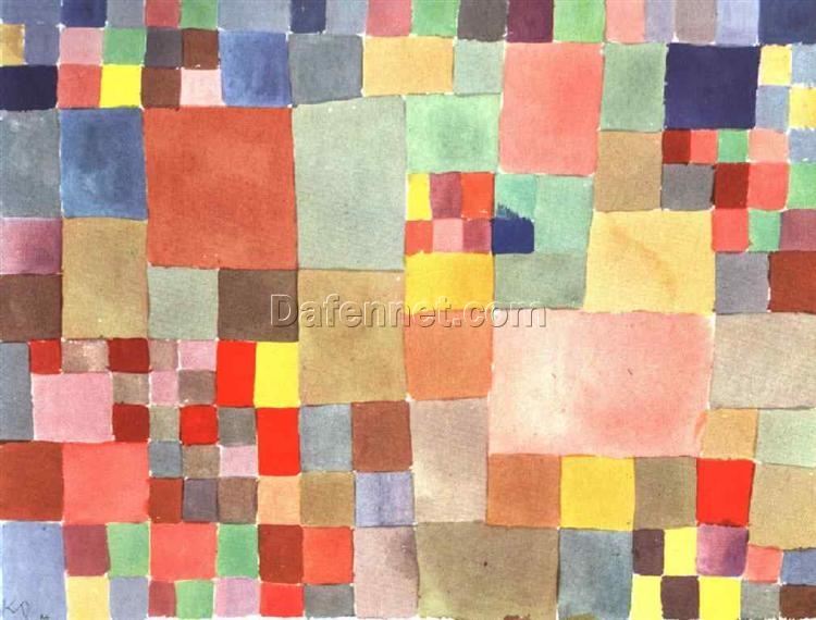 Flora on Sand by Paul Klee – 1927 Abstract Painting from the Bauhaus Period