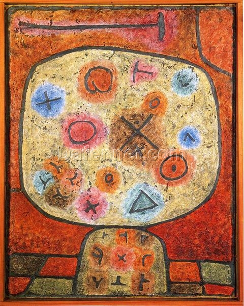 Flowers in Stone by Paul Klee – Expressionist Flower Painting (1939)