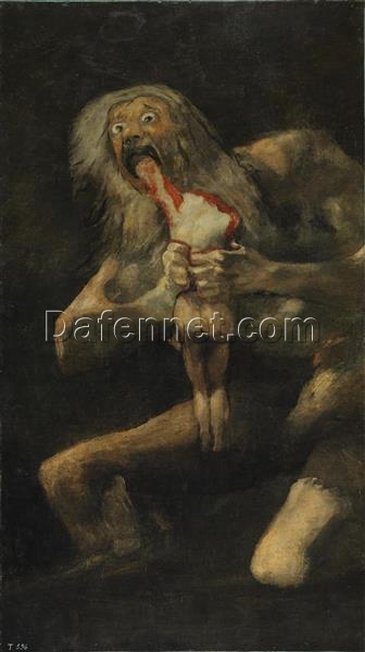 Saturn Devouring One of His Sons by Francisco Goya | Dark Mythology in Oil