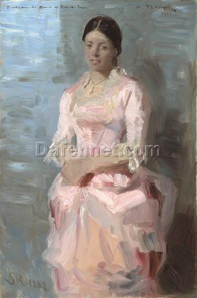 Frederikke Tuxen by Peder Severin Kroyer – 1882 Impressionist Portrait Reproduction