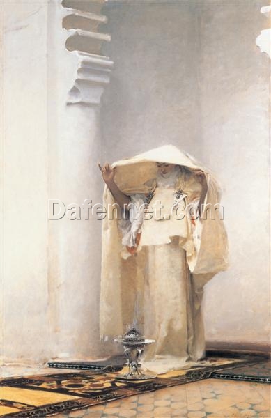 Custom Oil Reproduction of John Singer Sargent’s Fumée d’Ambre Gris – 1880 Realism Painting