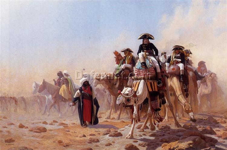 General Bonaparte with his Military Staff in Egypt by Jean-Léon Gérôme – Iconic Orientalism History Painting