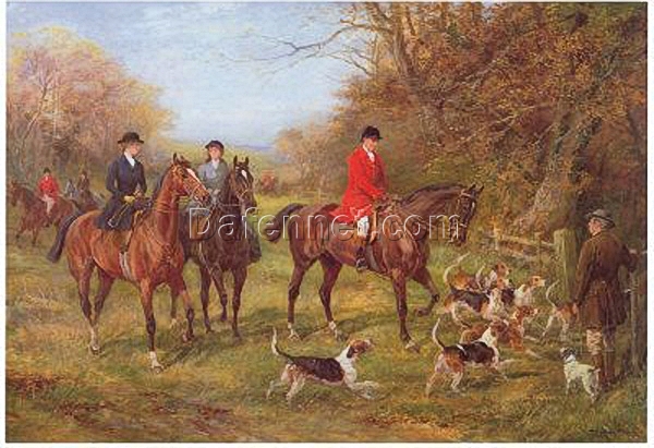 Heywood Hardy’s Going for Cover – Romanticism Genre Painting Replica