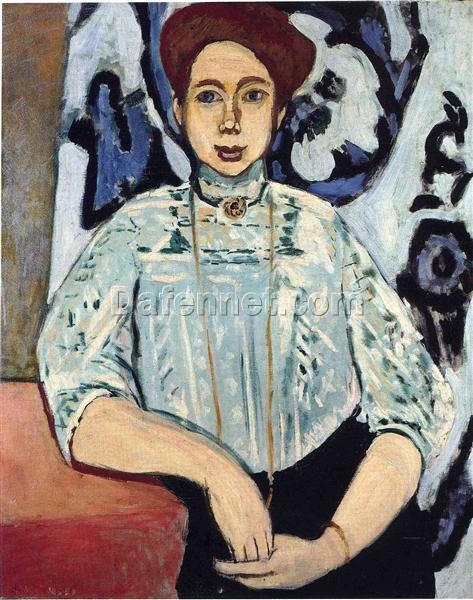 Custom Oil Painting Inspired by Henri Matisse – ‘Greta Moll’ (1908) – Post-Impressionist Portrait on Canvas