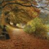 h a brendekilde a wooded path in autumn 1902.jpgLarge